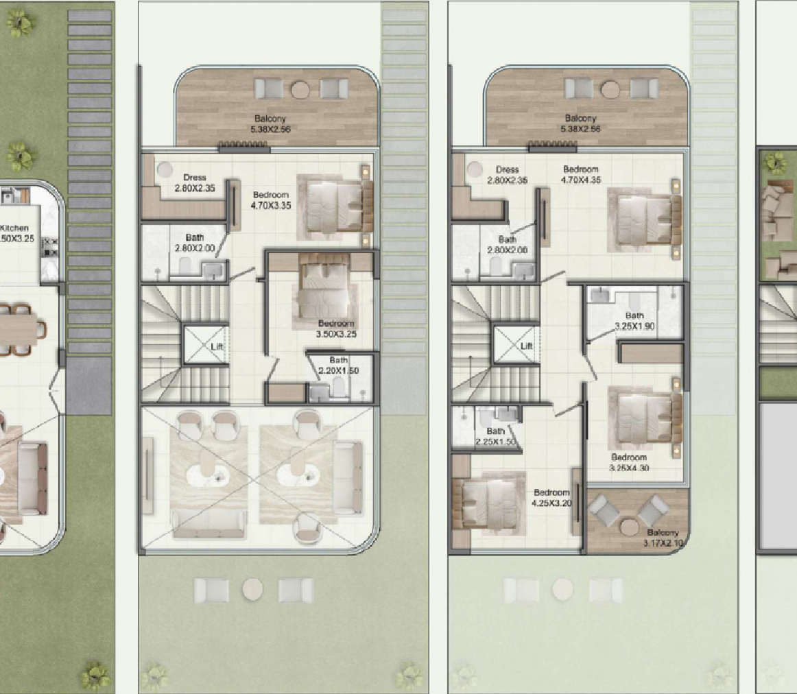 3BHK + Maid Townhouse